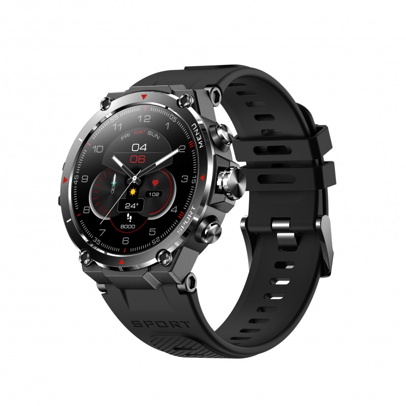 Reloj Smartwatch Dcu GPS Y AMOLED HD STRAVA negro